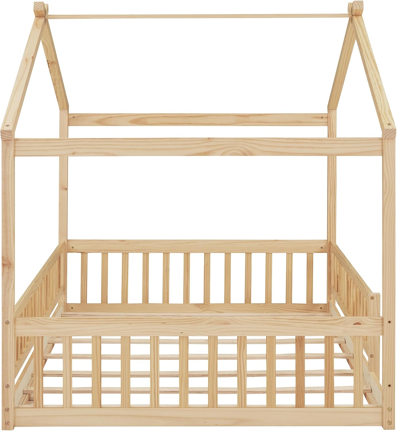 Full Montessori House Floor Bed with Door