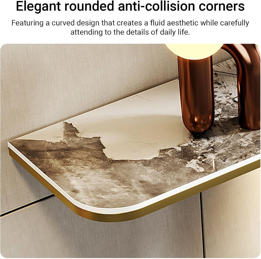 Rock‑Slit Top Illuminated Console Table